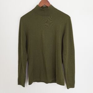 Kit and Ace Merino Wool Blend Sweater Green Size Medium